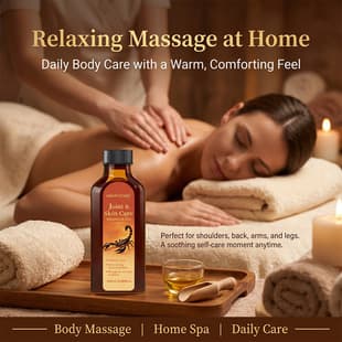 Export Scorpion Joint Massage Oil for Shoulder, Neck, Lumbar, Knees, Moisturizing, Soothing, Relaxing Massage Oil