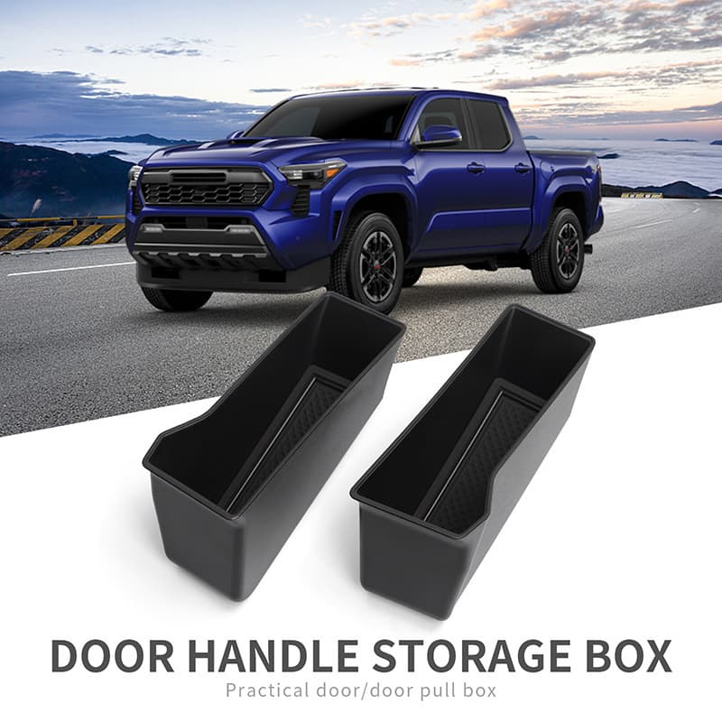 Compatible with 2024 Toyota Tacoma Door Handle Storage Box, Door Handle Organizer, Car Accessories, Special Modification Parts