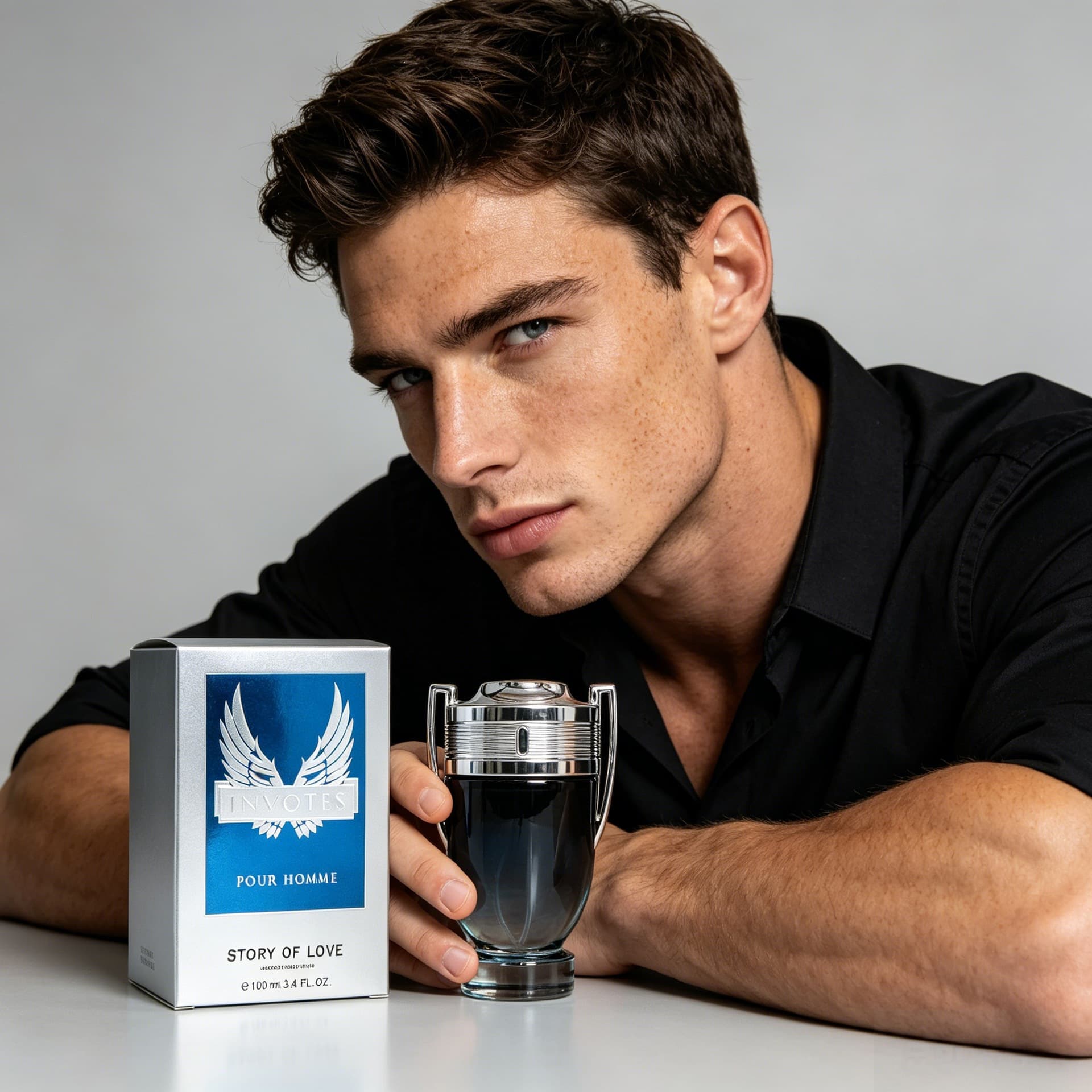 Cross-border Brave Man Men's Perfume 100ml Long-lasting Amber Woody Oriental Fragrance Mature Charm Eau de Parfum