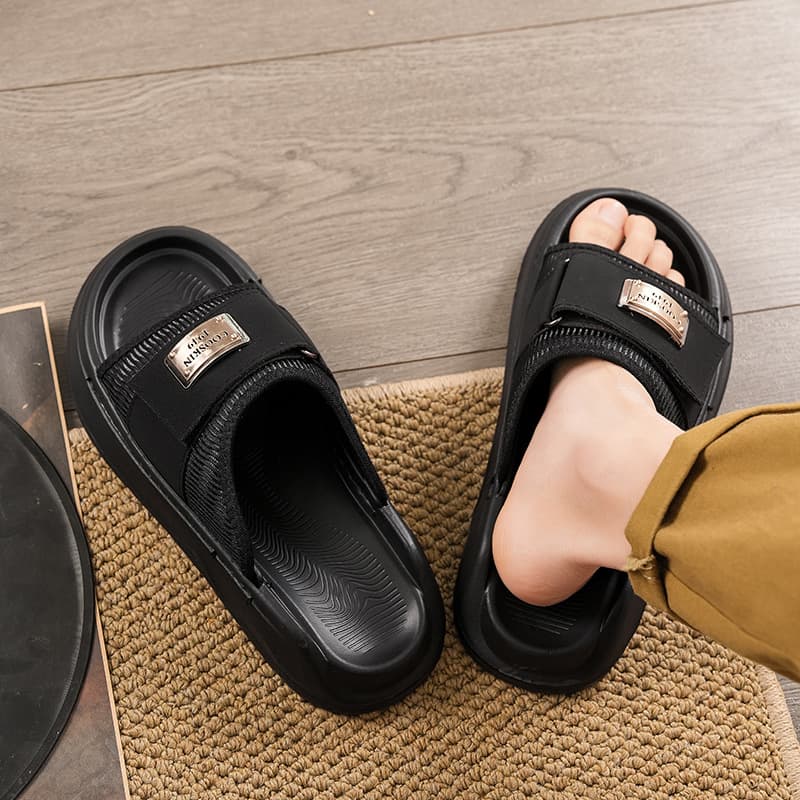 Birkenstock-style Men's Summer Outdoor Non-slip Anti-odor Thick Woven Driving Sandals Beach Flip-flops