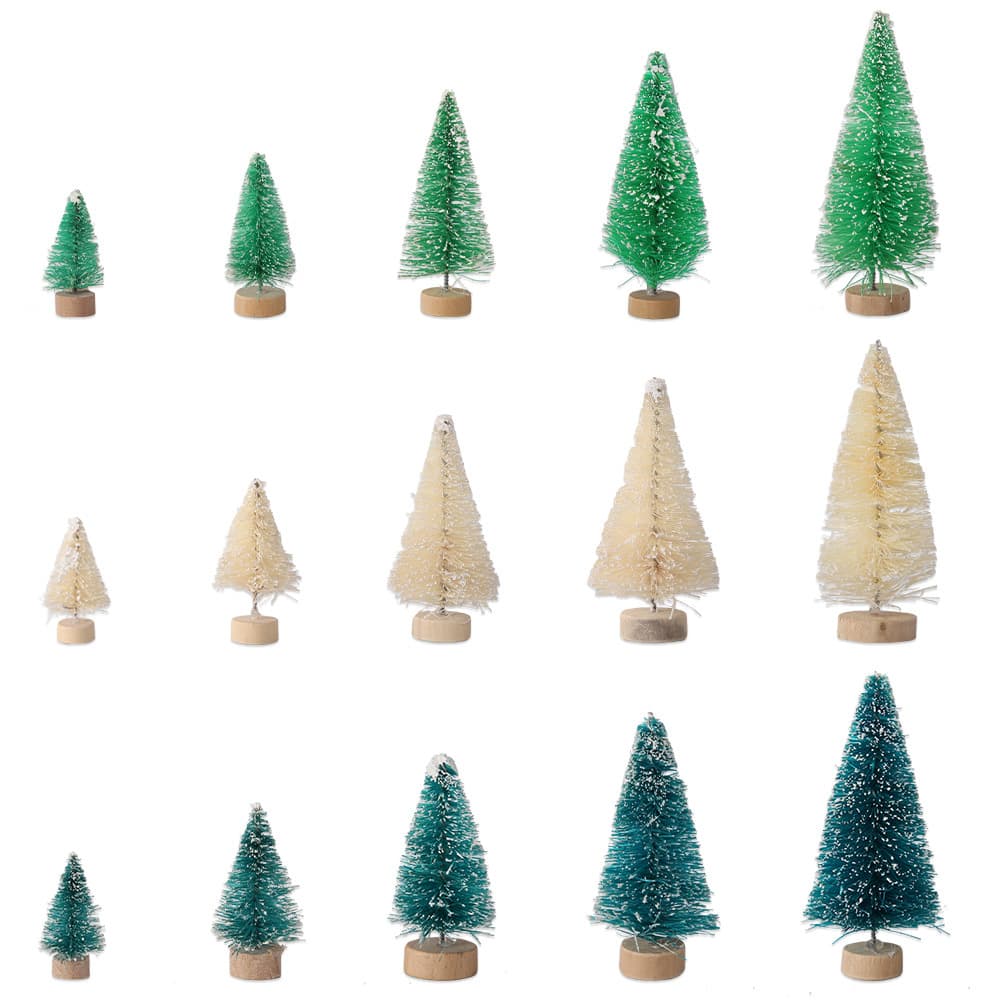 Christmas decoration supplies cedar mini Christmas tree small Christmas tree desktop ornaments Qiongma blue white green Christmas tree