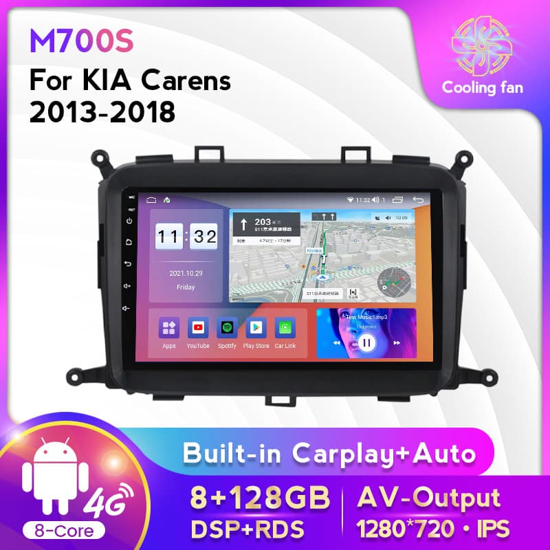 Android Large Screen Car Navigation for Kia Carens 2013-2018 Model Modification