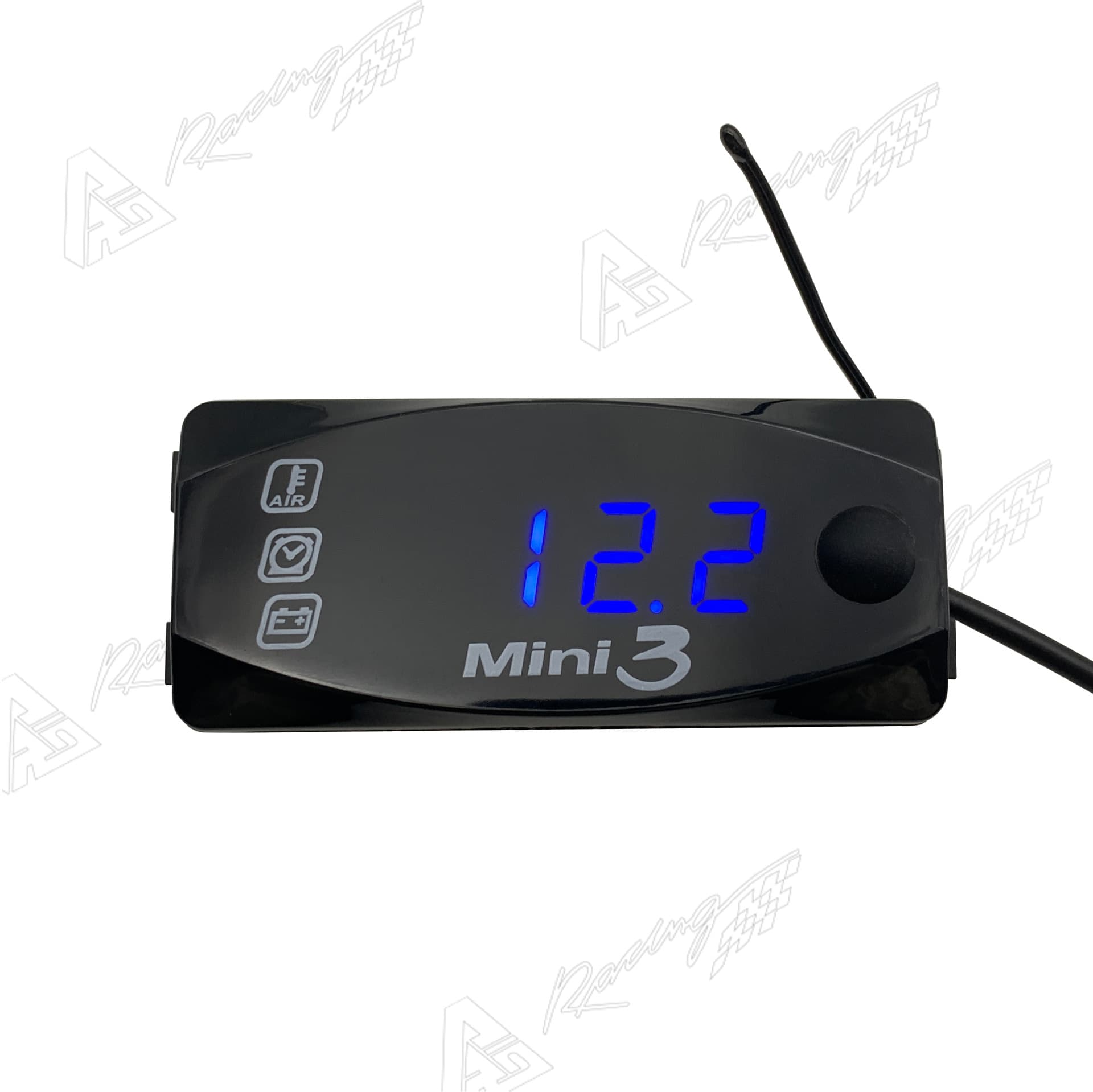 Conversion Part Three-in-One LED Electronic Digital Voltmeter Clock Gauge Temperature Gauge 12V-36V Universal Motorcycle Electric Scooter