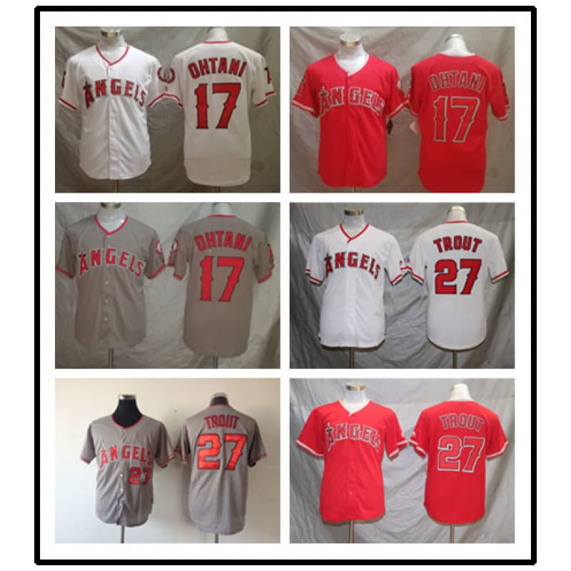 Los Angeles Angels men's embroidered fan version elite baseball jersey