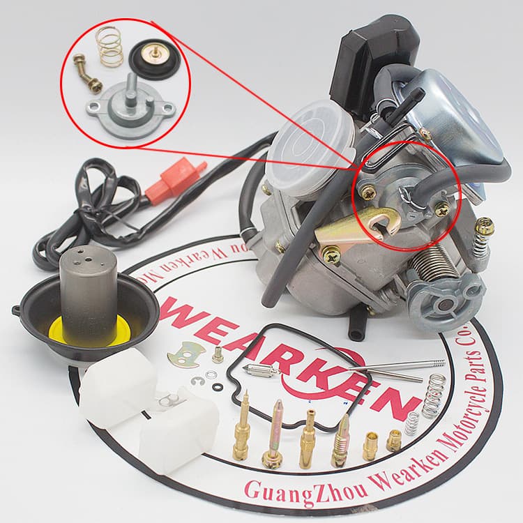 Carburetor for ATV150 Hao Mai Scooter GY6-150cc PD24J 24mm Large Plunger Motorcycle Carburetor