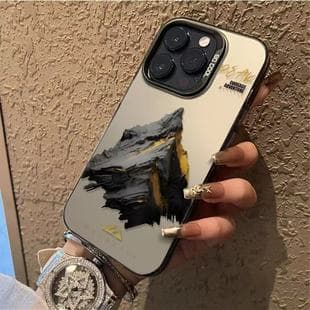 Black Gold Rock Case for iPhone 17, iPhone 16 Premium Style 15 Pro Unique 14 Pro New 13 Trendy