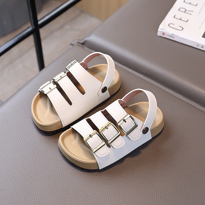 Baby Girl Birkenstock Sandals 2026 Summer Breathable Boys' Sports Beach Shoes Children's Soft-Soled Non-Slip Wear-Resistant Kids' Shoes