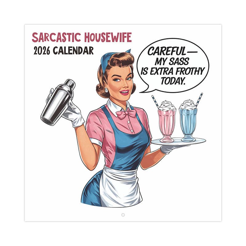 Cross-border new product Sarcastic Housewife 2026 Funny Housewife Wall Calendar Ready in Stock