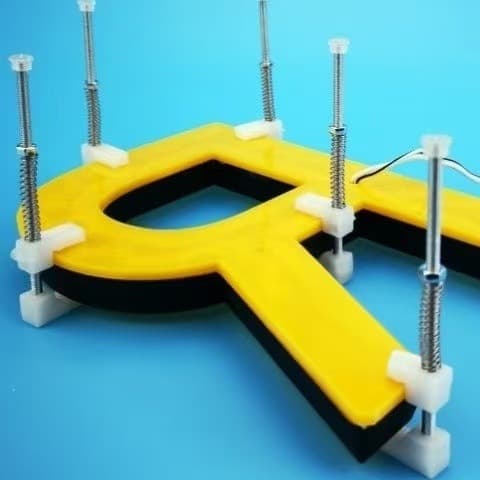 New Aluminum Rimless Letter Stainless Steel Backlit Letter Positioning Clip, Advertising Letter Glue Fixing Clip Tool