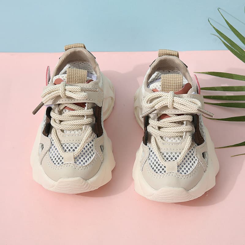 Boys Comfortable Sports Shoes Summer New Style Baby Mesh Breathable Casual Shoes Girls Dad Shoes Children Single Shoes Trendy