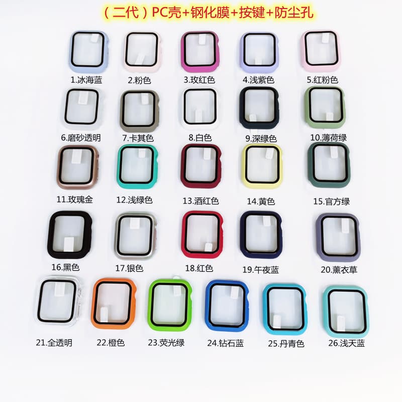 Compatible with Apple PC Watch Case 45MM Series Protective Shell for Watch 8 Ultra S10 Hard Case with Tempered Film and Spray Paint