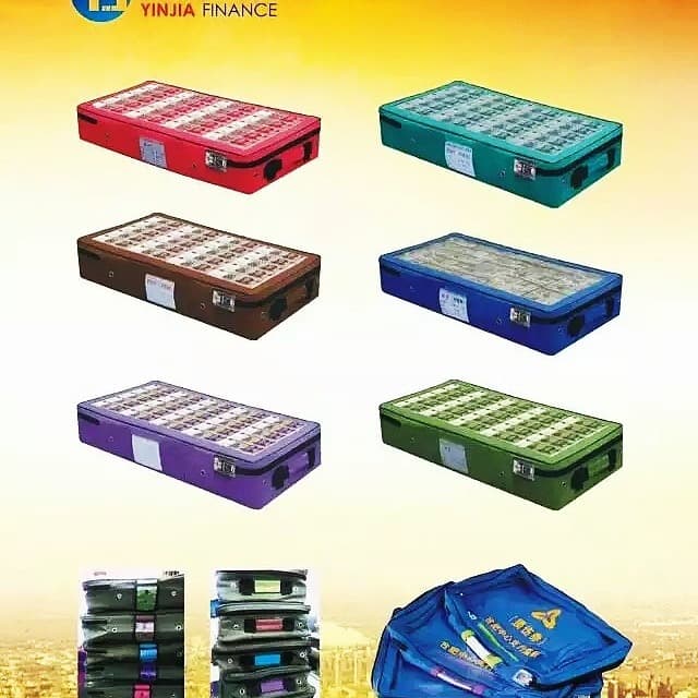 Custom Bank-Specific Cash Withdrawal Bags, Waterproof Large Capacity Windowed Horizontal Financial Cash Transfer and Deposit Bags