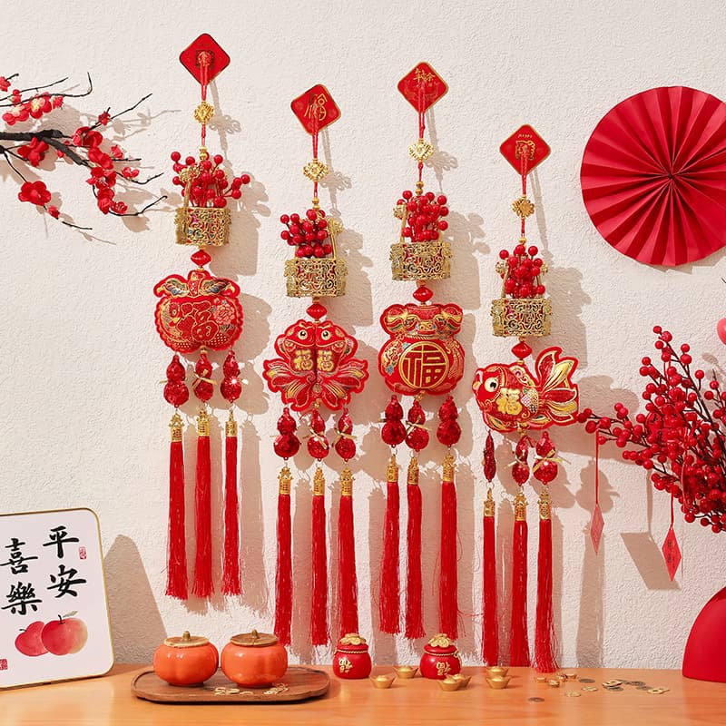 2026 New Year Tassel Pendant, Abundant Harvest Lucky Bag, Spring Festival, Housewarming, Living Room Decorations, Wholesale