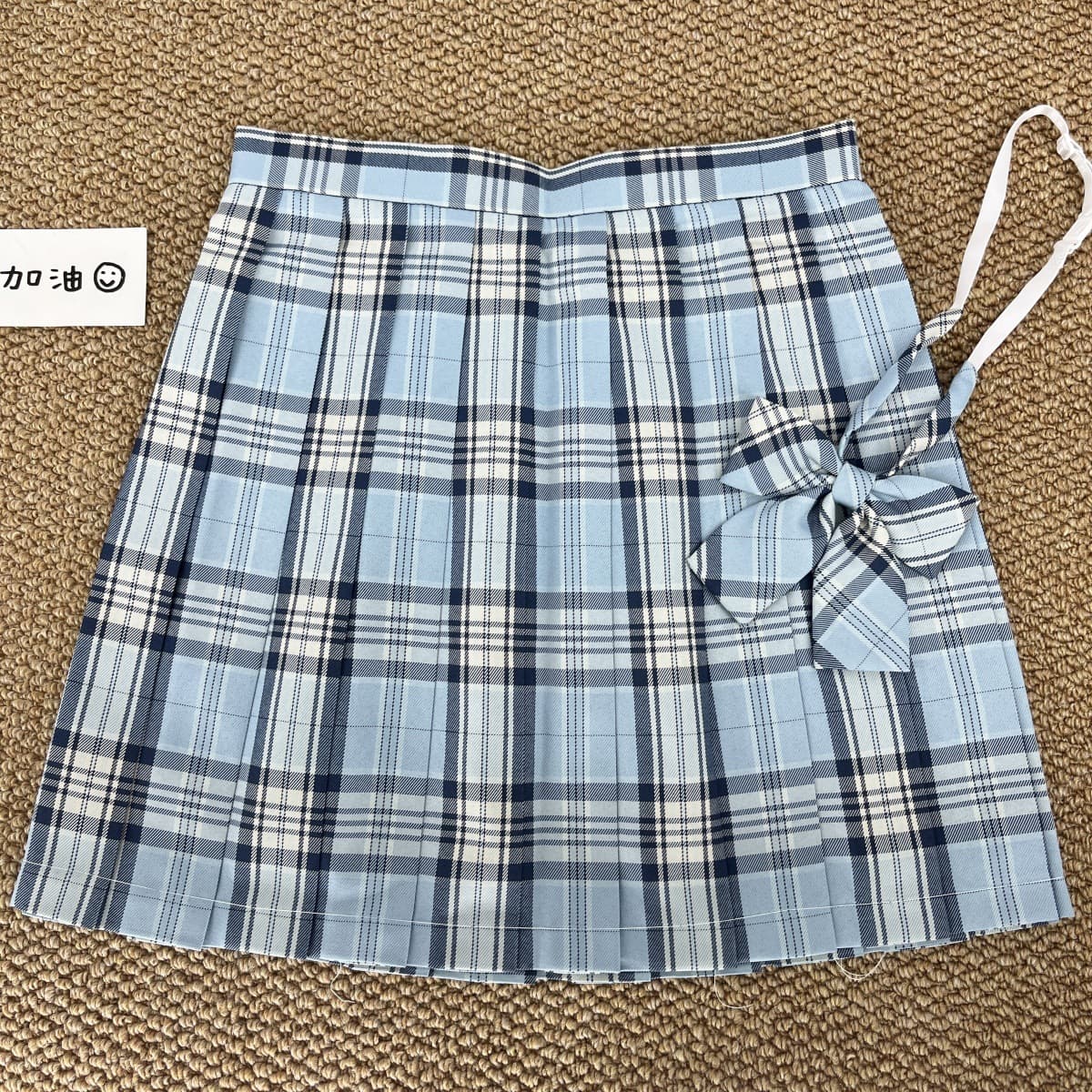 Clearance Sale - Last Stock Blue Plaid Skirt Lingquan Japanese School Style JK Uniform High Waist Half Skirt Short Skirt