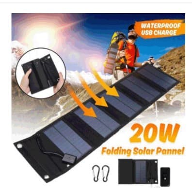 10W Solar Panel Folding Bag Solar Charger Outdoor Travel Waterproof Solar Charging Foldable Power Pack