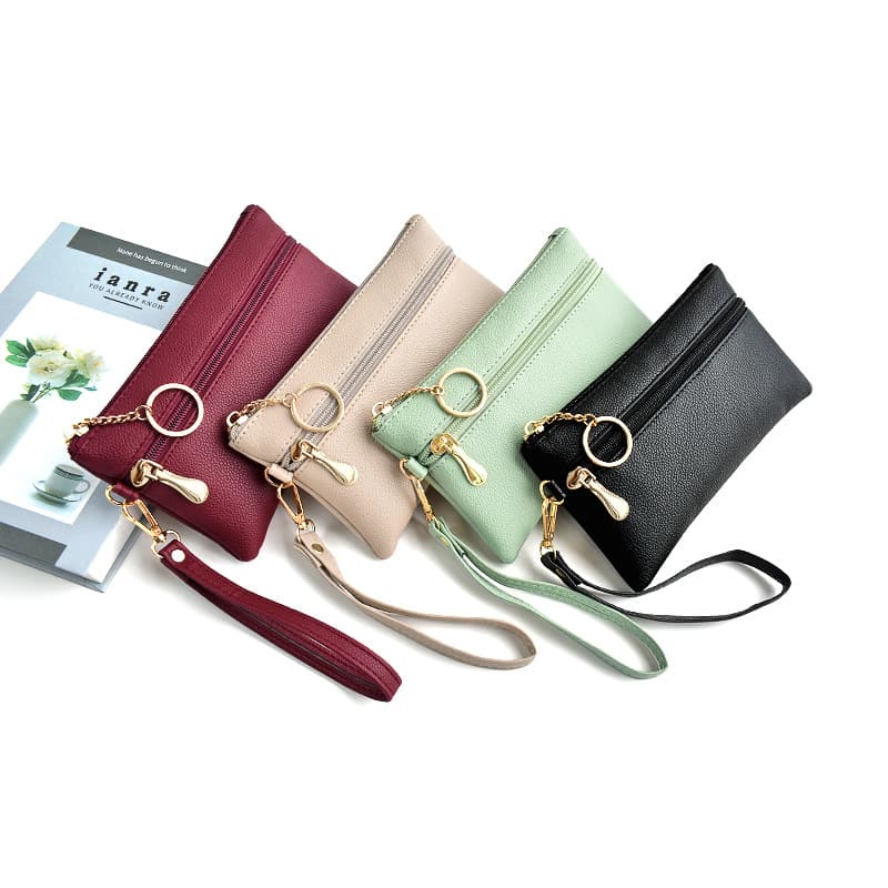 Simple Women's Bag Fashionable Clutch Bag Casual Portable Small Square Bag All-match Mobile Phone Bag Small Square Bag Zipper Bag