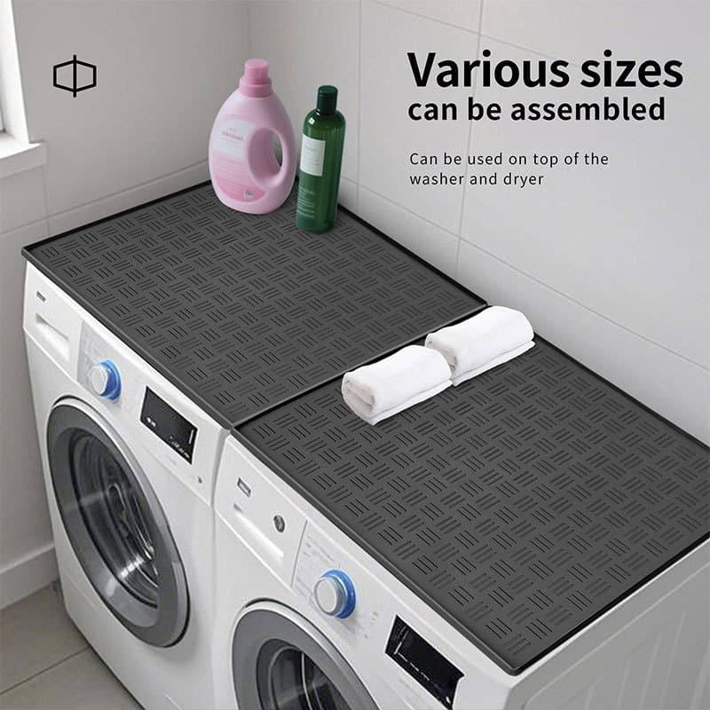 Washing Machine Top Cover Silicone Pad Dust Cover Dryer Protection Mat