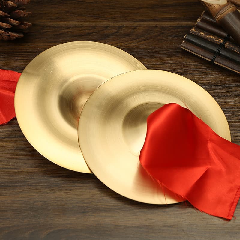 Gongs and drums musical instruments, bronze cymbals, adult big cymbals, small cymbals, bright cymbals, waist drum cymbals, kindergarten three-and-a-half-sentence props, children's toy cymbals