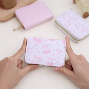 New Cross-Border Cute Cartoon Zipper Women's Short Wallet Portable Multi-Slot Card Holder Fashion Mini Coin Purse