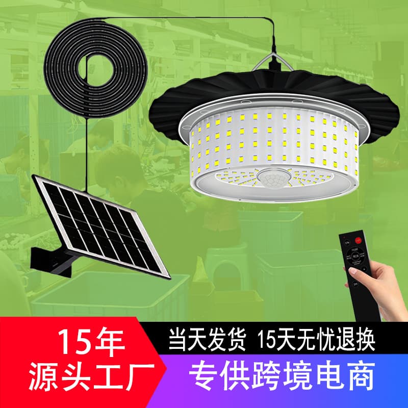 Cross-border hot style solar chandelier split type solar indoor and outdoor pavilion lights LED outdoor garden lights