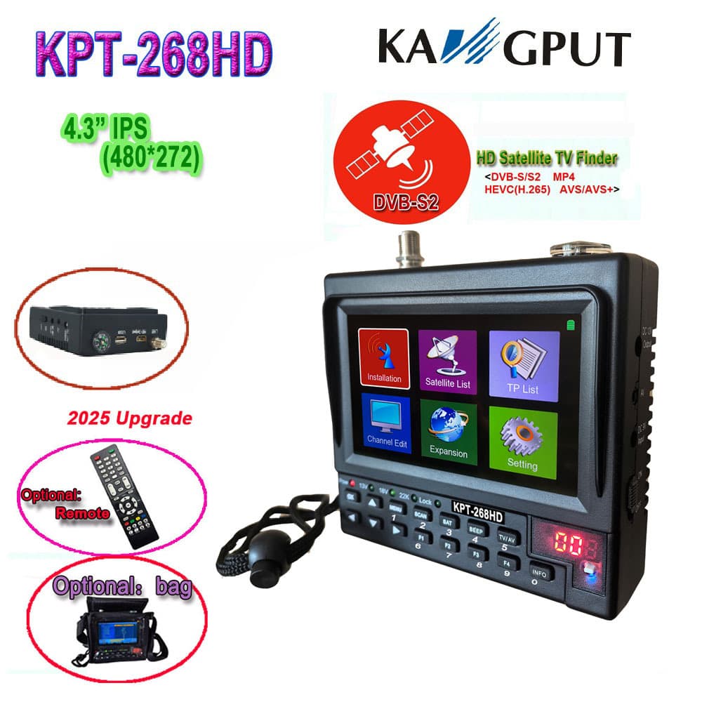 Digital Satellite Finder Meter h.265 DVB-S/S2