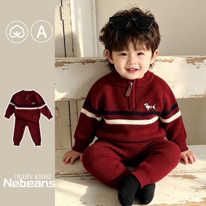 Autumn/Winter Knitted Sweater and Pants Set for Baby Boys 0-3 Years, Korean Trendy Style, Dachshund Print, Stylish Kids Clothing