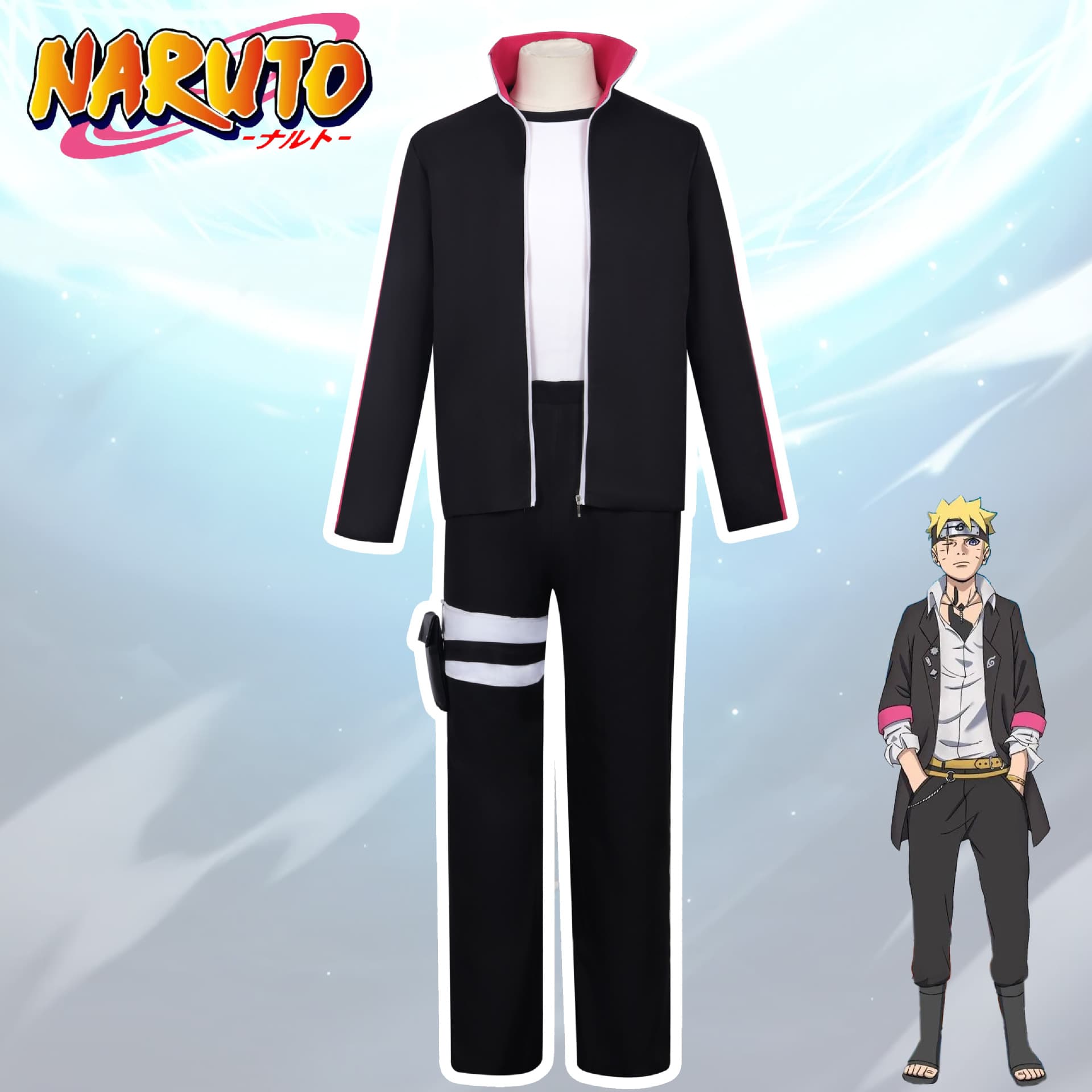 Fire Ninja Cos Costume Boruto Uzumaki Boruto Cosplay Outfit COS Anime Adult Child Performance Costume
