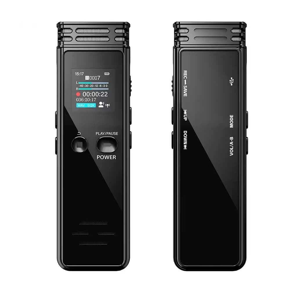 Cross-Border Premium New Voice Recorder 16GB 32GB HD Noise Reduction Smart Voice Recorder Supports Multiple Languages