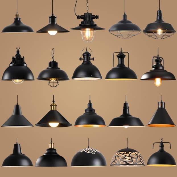 Loft American Retro Industrial Pendant Light Vintage Personality Creative Bar Restaurant Cafe Decorative Lamp