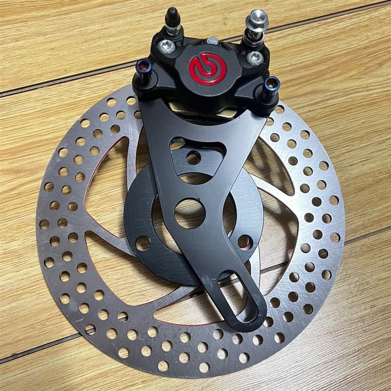 Brembo small crab caliper flat fork 220 ghost fire war speed small turtle Niu N1S electric scooter universal disc brake.