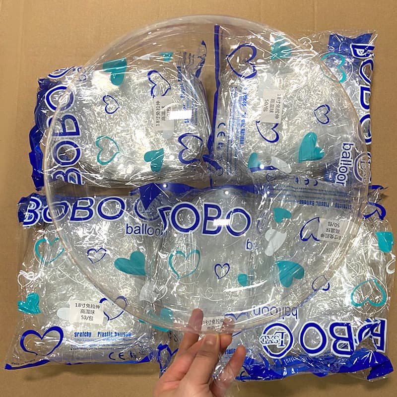 Transparent Non-Stretch Bubble Balloon 10in 18in 24in 36in for Wedding Birthday Decoration Helium Floating