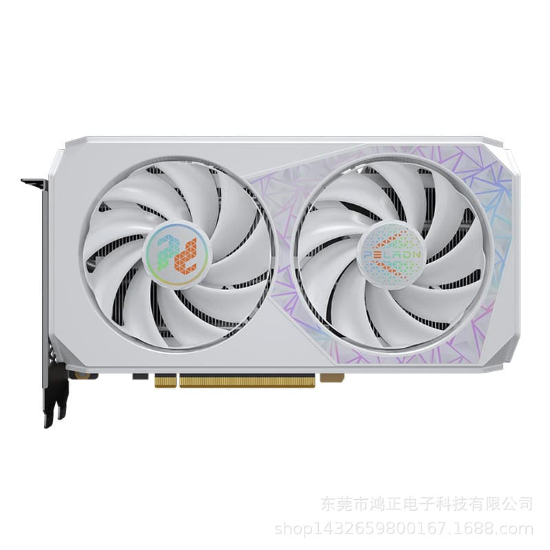 Pan Radium RTX 3060 Ti 8G New Gaming Entertainment Design Rendering Computer AI Independent Graphics Card (White Edition)