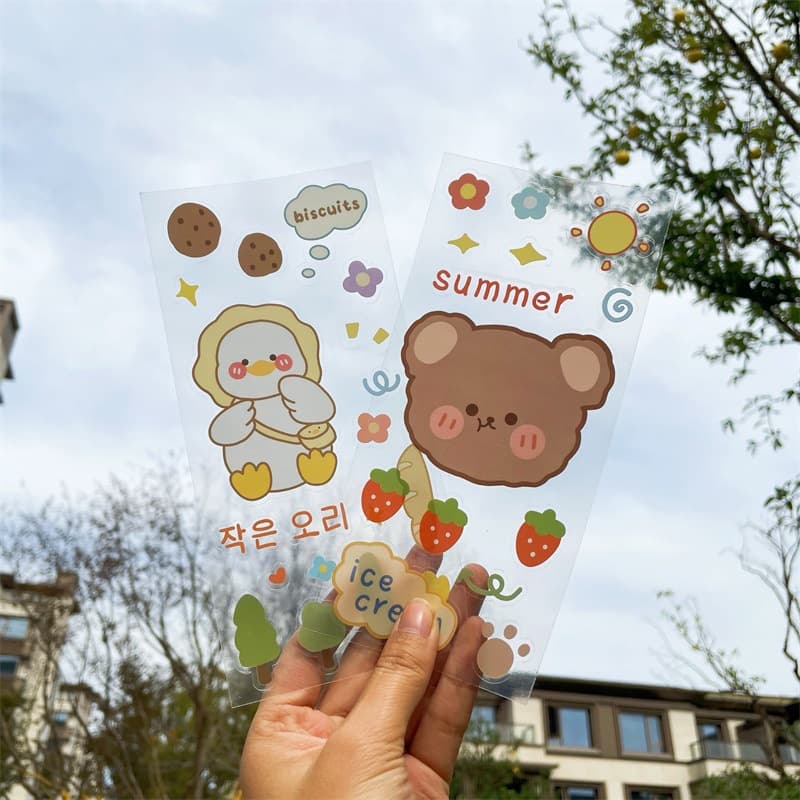 Cute storage box, insulated cup, waterproof sticker, insulated crystal sticker, girly cartoon sticker, transparent PVC sticker.