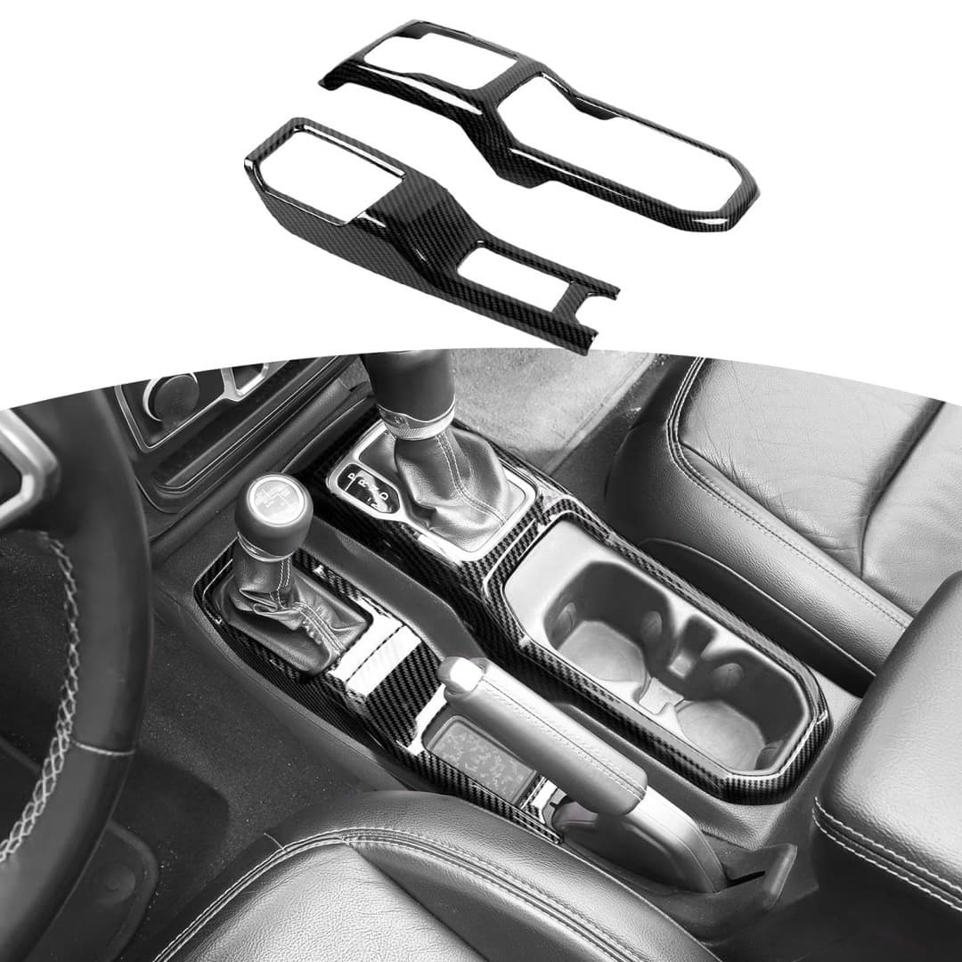 Suitable for 18-22 Jeep Wrangler JL Four-Wheel Drive Gear Water Cup Interior Decorative Panel Cover Car Modification Accessories