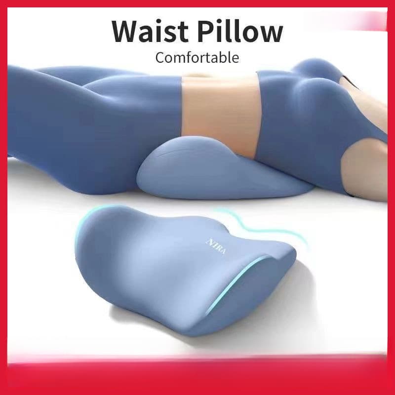 Bed Lumbar Support Pillow for Sleeping, Ergonomic Waist Cushion for Lower Back Pain Relief, Flat Sleeping Position Aid, Durable for Herniated Disc Recovery