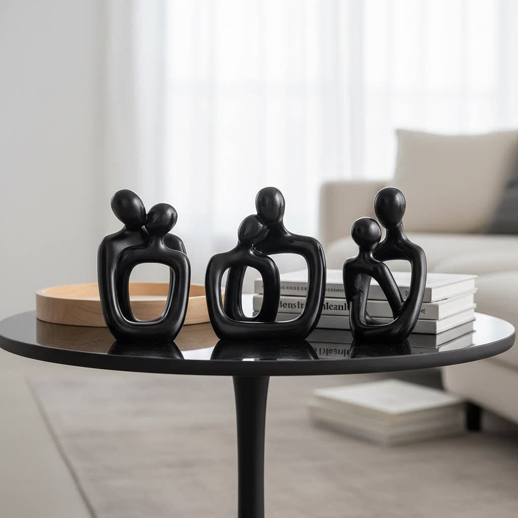 Modern Minimalist Character-Shaped Decorative Ornaments for Living Room, Study, Desktop Crafts, Creative Home Decor