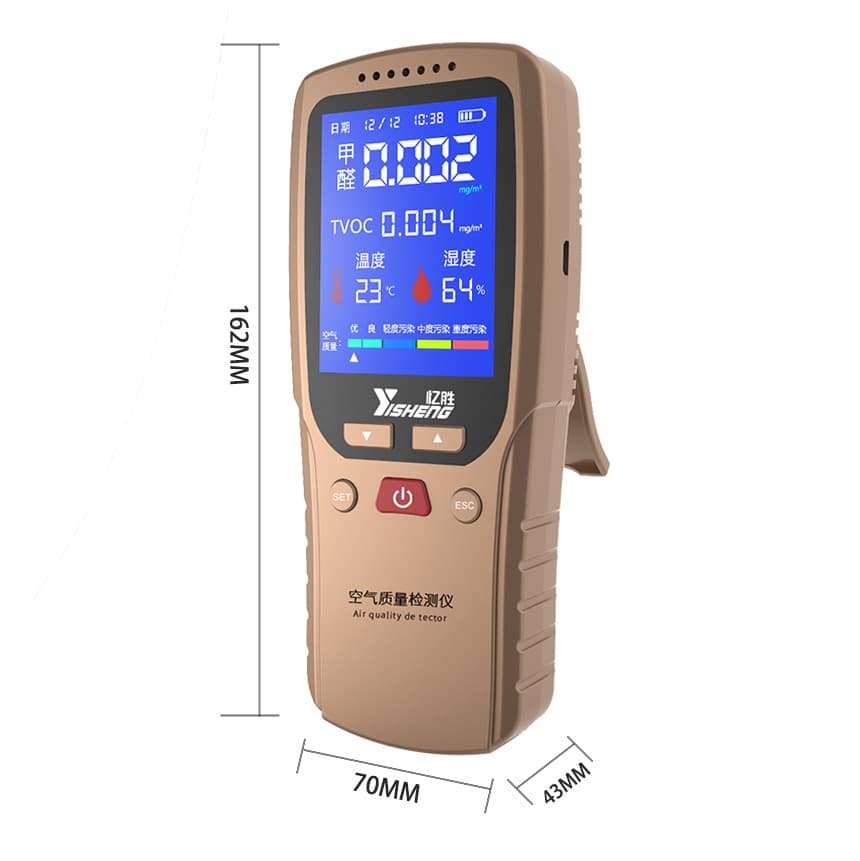 Household Formaldehyde Detector for Volatile Gas Odor, Ideal for Newly Renovated Homes Requiring Immediate Occupancy and Formaldehyde Over-Check