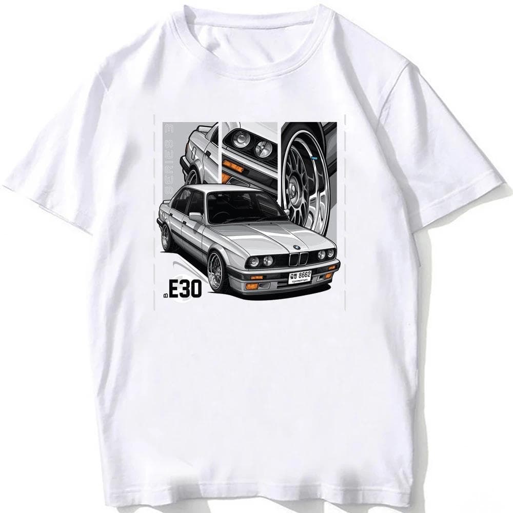 [Cross-border EU Size] Retro Germany EUDM - E34 M5 T-Shirts Summer Men S