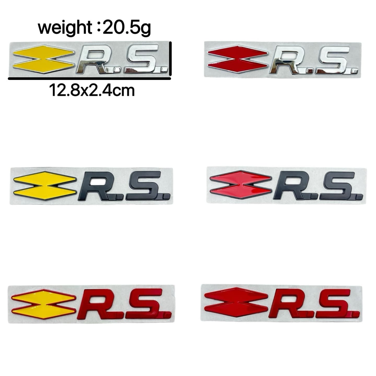 RS Decal Emblem for Renault Sport Clio Megane Twingo Modified Decorative Sticker