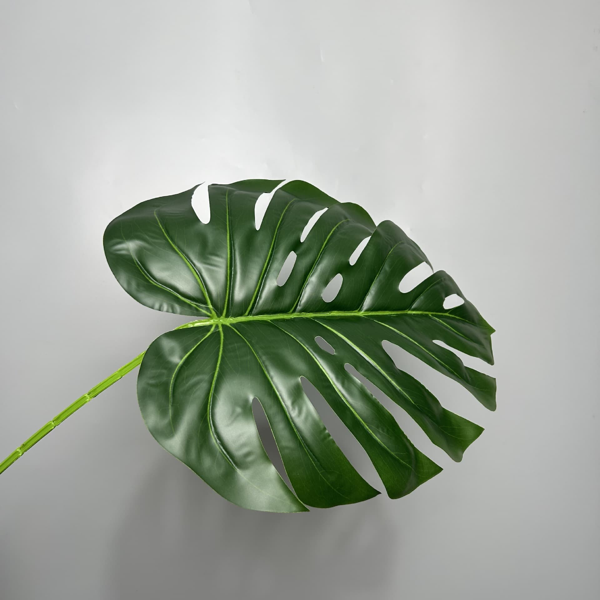 Artificial Green Plant Large Monstera Leaf Single Piece Wedding Home Decoration Landscape Fabric Monstera Deliciosa Cross-border Amazon