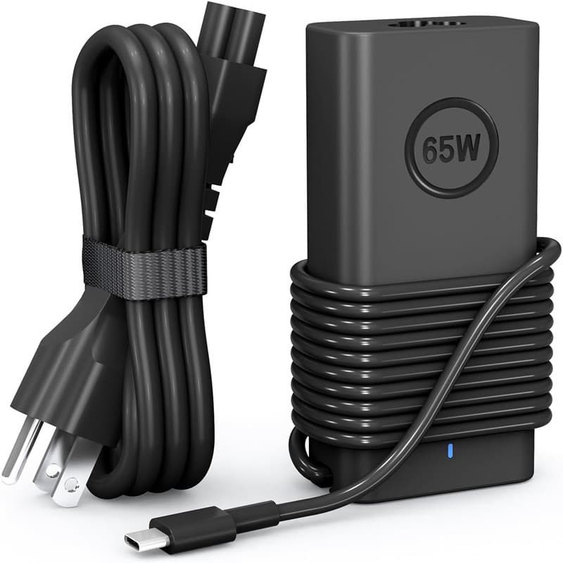 65W USB-C Charger for Dell Laptop XPS13 Dell Latitude Adapter 5th Gen