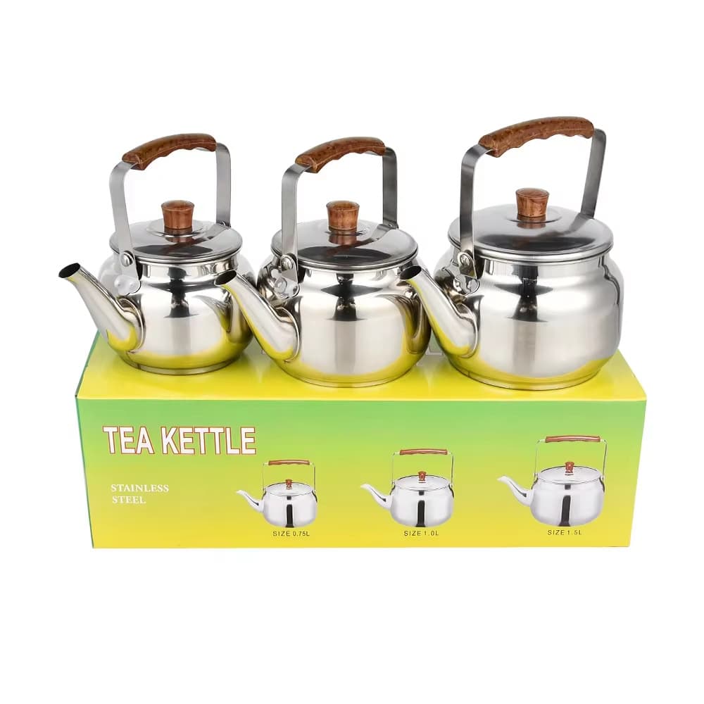 Stainless Steel Non-Magnetic Camel Lily Water Kettle Set Teapot Home Use Pour-Over Kettle Teapot