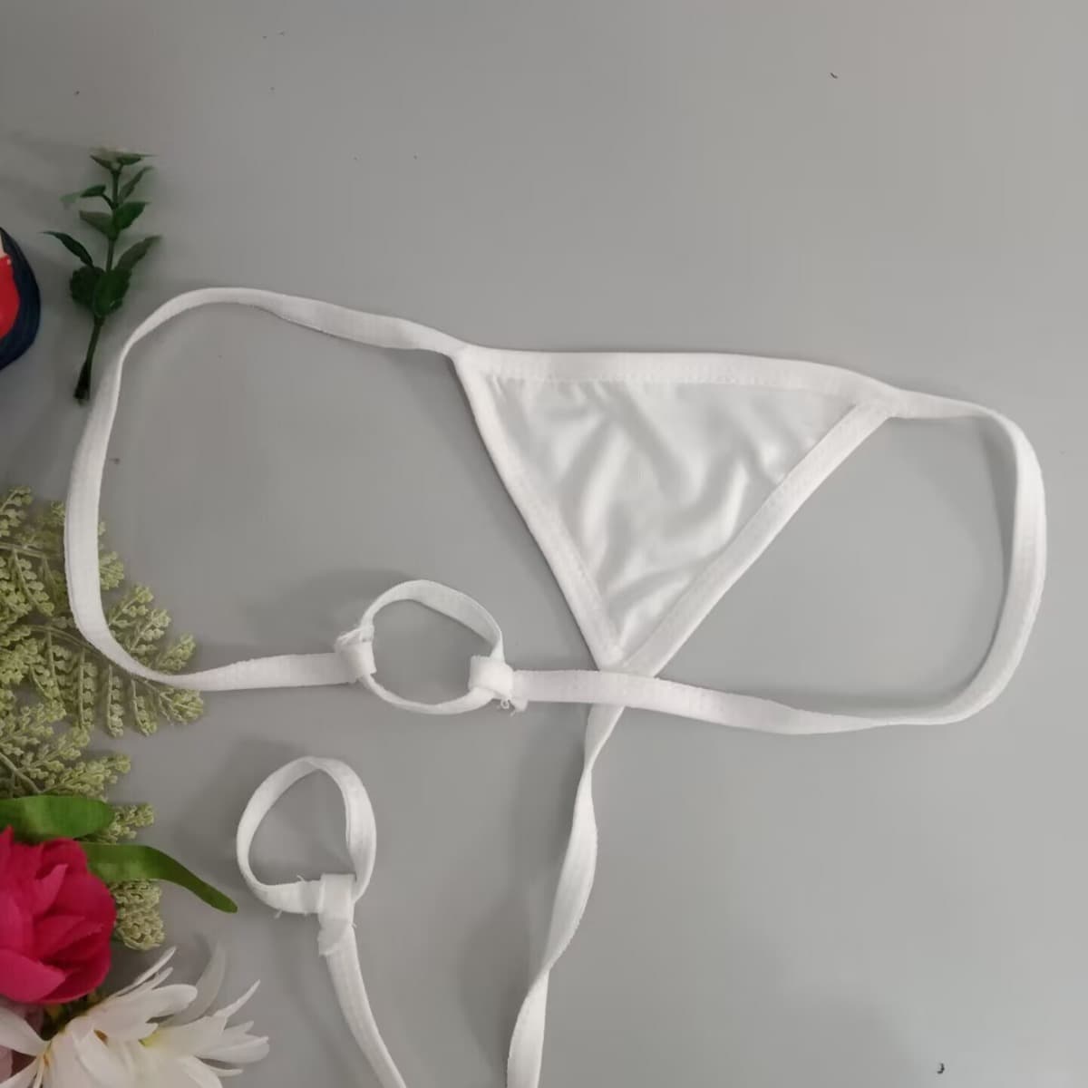 Breathable Sexy Thong for Men Low-Rise Double Ring T-Boxer Briefs