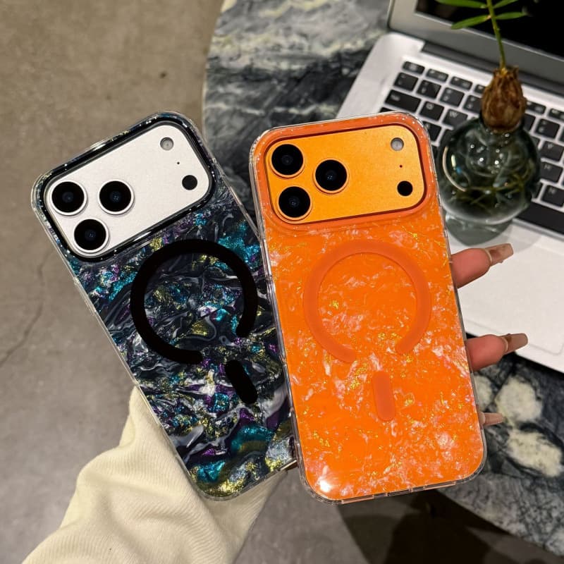 Compatible with Apple iPhone 17 Pro Max Gilded Shell Magnetic Phone Case IMD Double-Sided Lamination 16 Anti-Drop Cross-Border