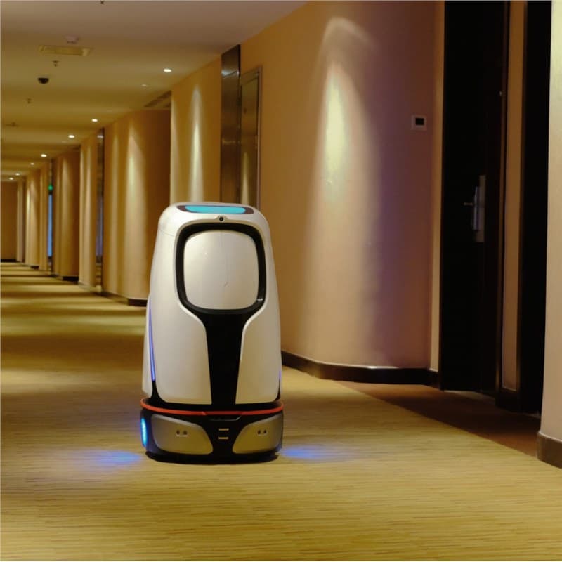 Reception and Delivery Robot for Smart Restaurants, Hotel Room Service, Meal and Item Delivery with Voice Interaction