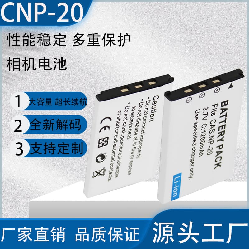 NP-20 Compatible Casio Camera Battery EX-Z3 Z75 Z77 S770 S880 S500 Charger