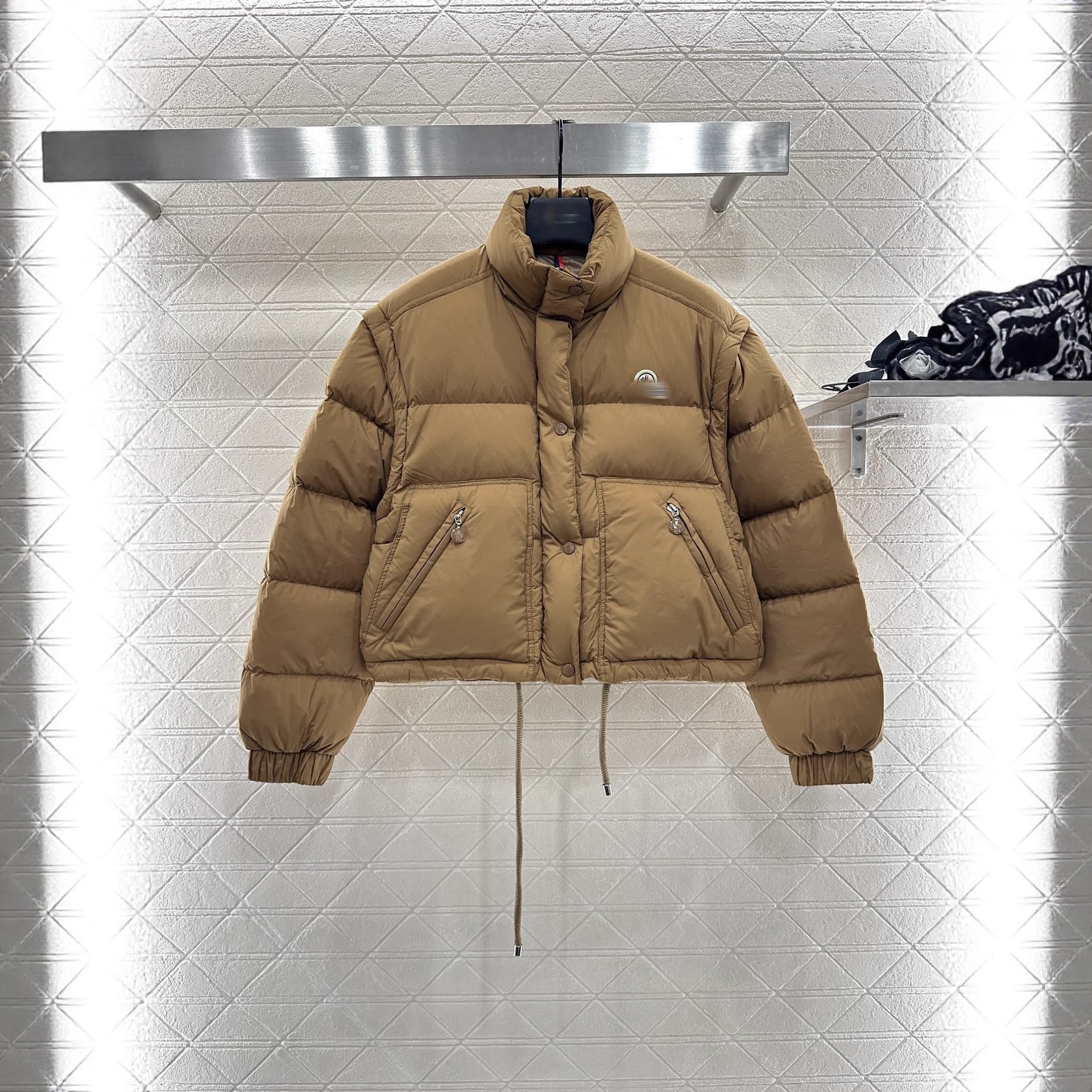 M5 Autumn/Winter New Fashion Lightweight Warm Zip-Detachable Long Sleeve Jacket Sleeveless Vest Two-Way Jacket