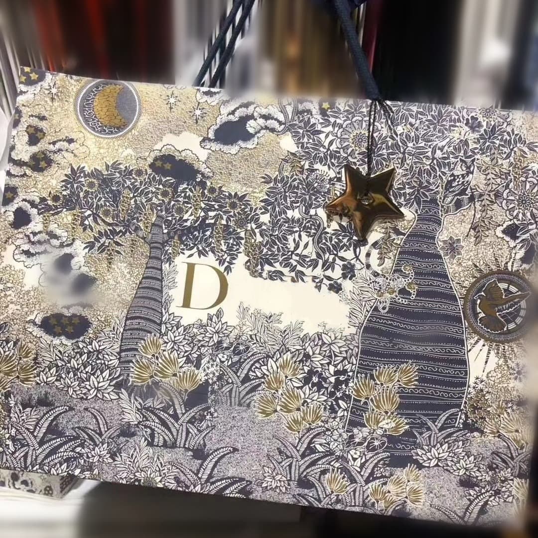 European and American brand Di original handbag gift bag shopping bag full set packaging in stock
