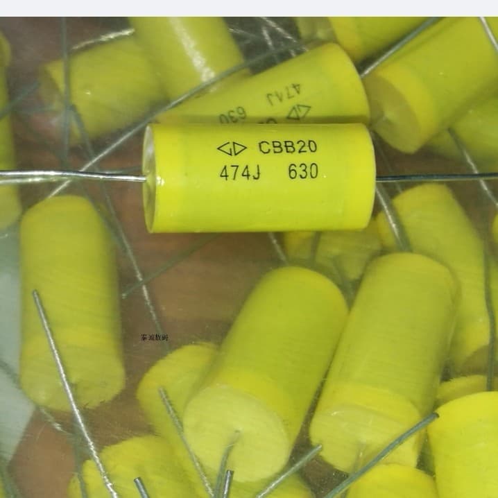 Non-Inductive Feedthrough Capacitor 0.47UF 470NF 474 630V Yellow Round 27.5*13