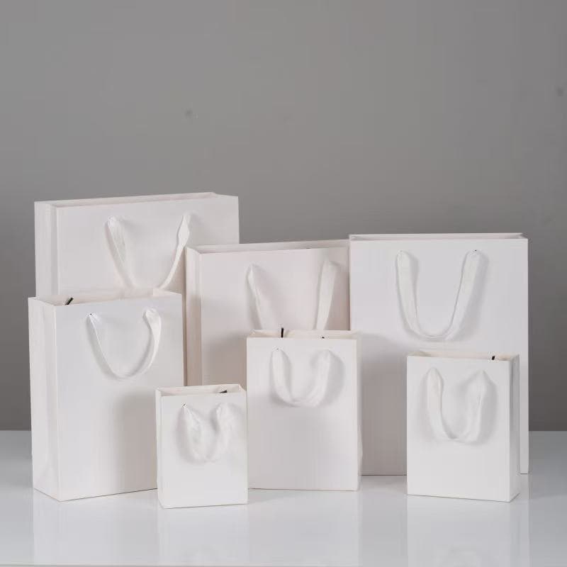 White Card Handbag, White Clothing Packaging Bag, Glasses, Cosmetics, Gift Paper Bag, Handbag, Gift Bag